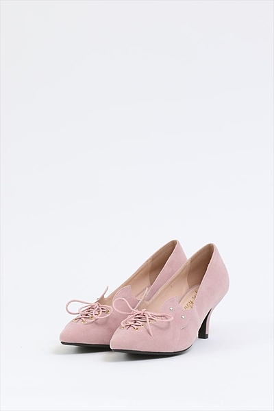 CATレースアップパンプ