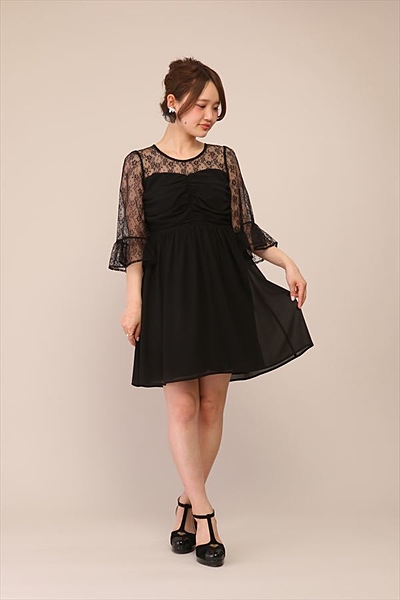 シフォンレーシーワンピース