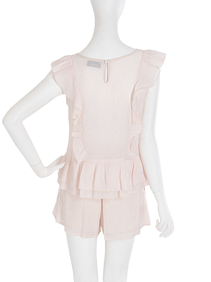 【se】フリルペプラムブラウス