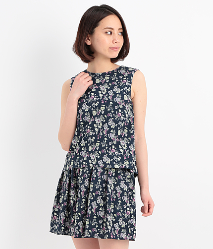 ボタニカルプリントオールインワン