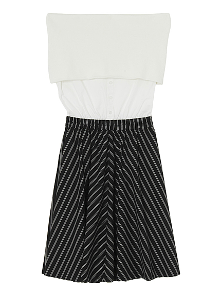 ケープショルダーフレアーワンピース