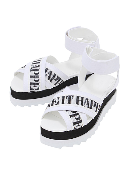 ベルト厚底サンダル