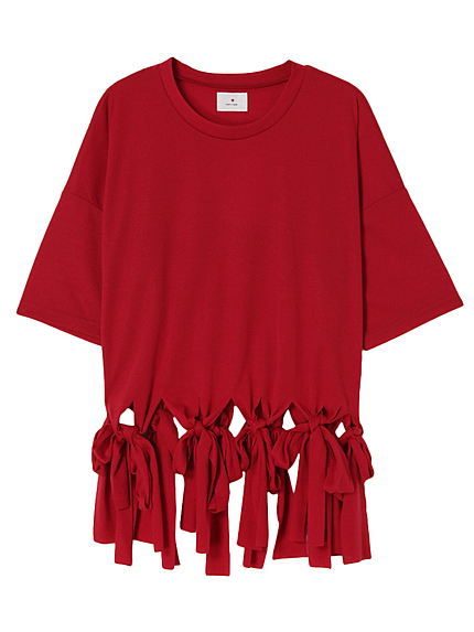 フリンジリボンTシャツ