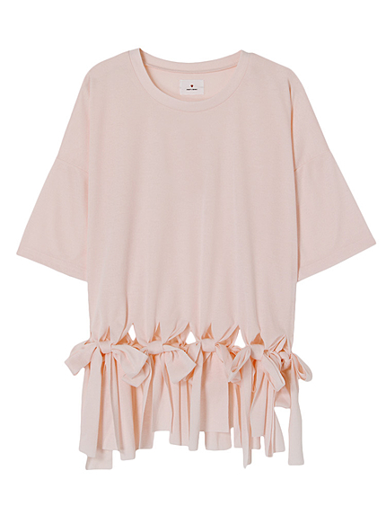 フリンジリボンTシャツ