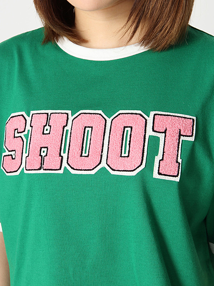 WEGO/パイピングワッペンTシャツ