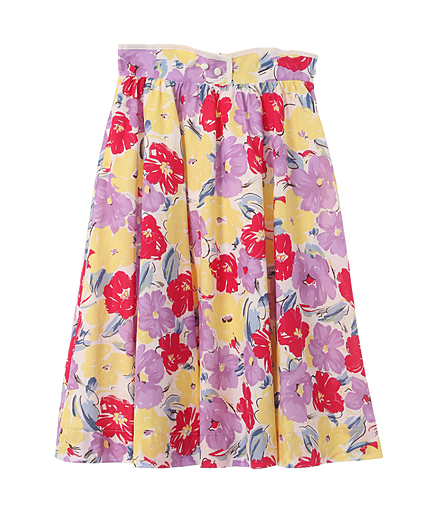 大花フレアスカート