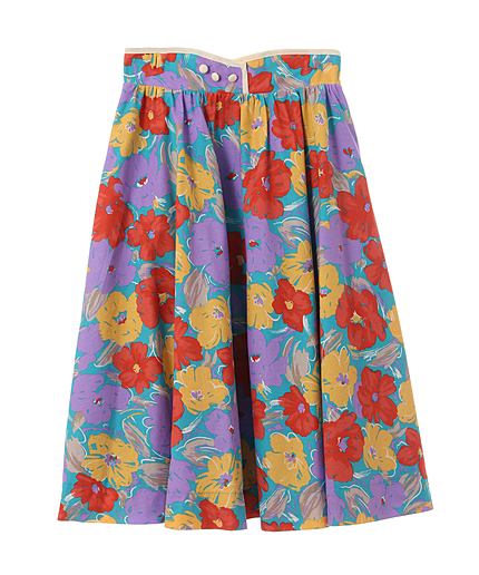 大花フレアスカート