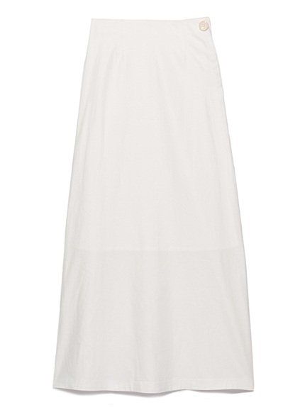 リネンMIXミドル丈スカート