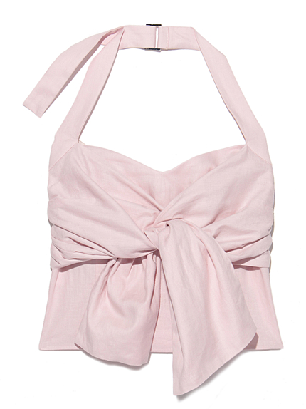 リネンMIXビスチェ