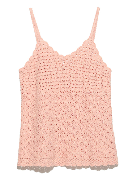 かぎ針ニットキャミソール