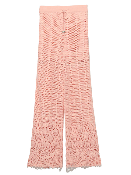 カギ針ニットパンツ