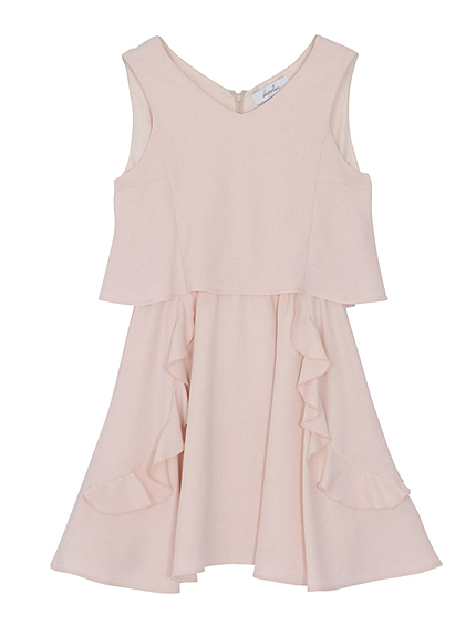 ラッフルラインワンピース