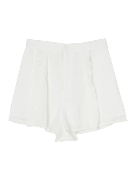 センターフリルショートパンツ