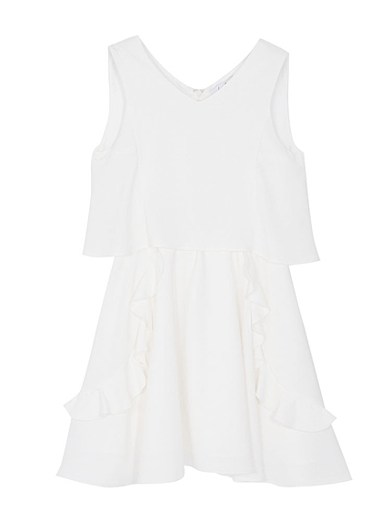 ラッフルラインワンピース