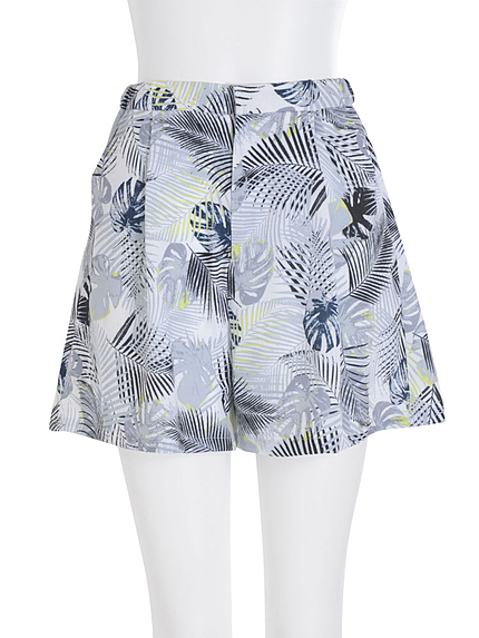 【MODE】ポイントカラーリーフショートパンツ