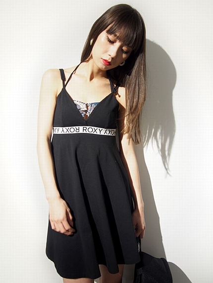 EMODA×ROXY JACQUARD LOGOキャミワンピース