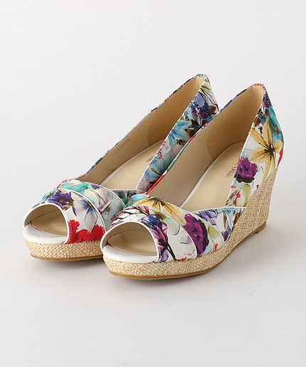 OFC パイプラインウェッジ オープントゥパンプス60