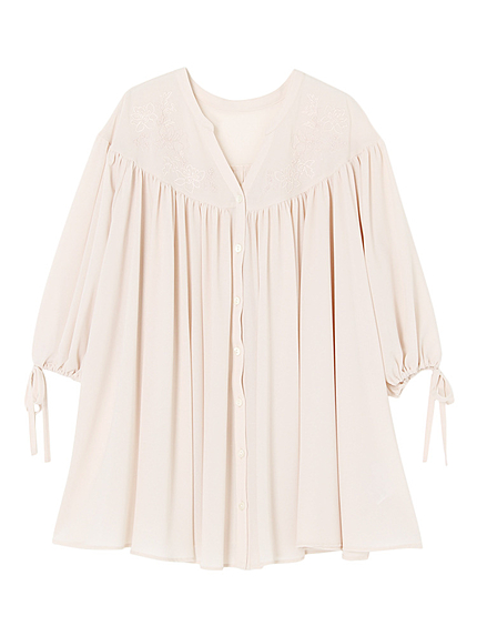 ヨーク刺繍チュニックBL