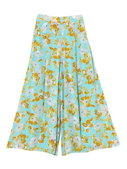 センシュアルフラワーガウチョパンツ