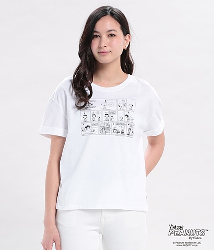 【ViS×PEANUTS×Fairtrade】プリントTシャツ