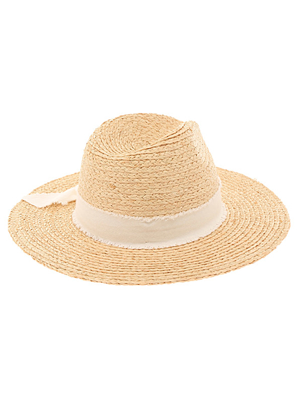 WEGO/ラフィアツバ広ハット