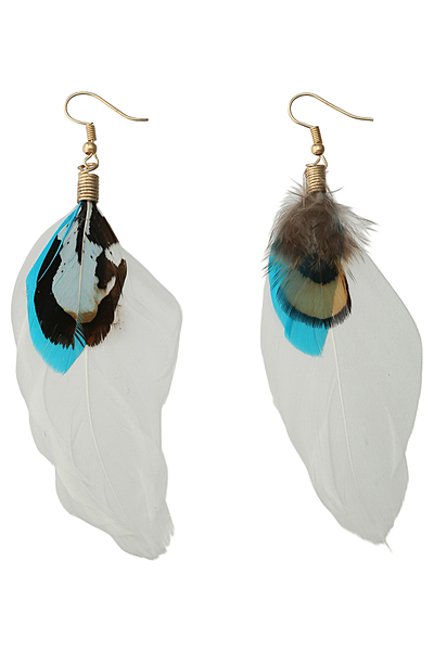 配色フェザーピアス