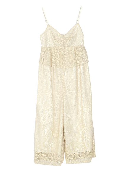 レースキャミロンパース