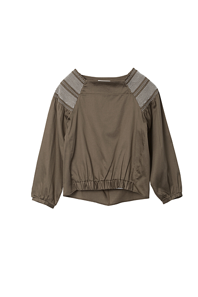 SMOCKED BLOUSE