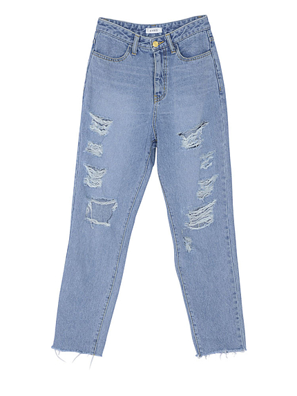 ハードダメージボーイズデニムパンツ