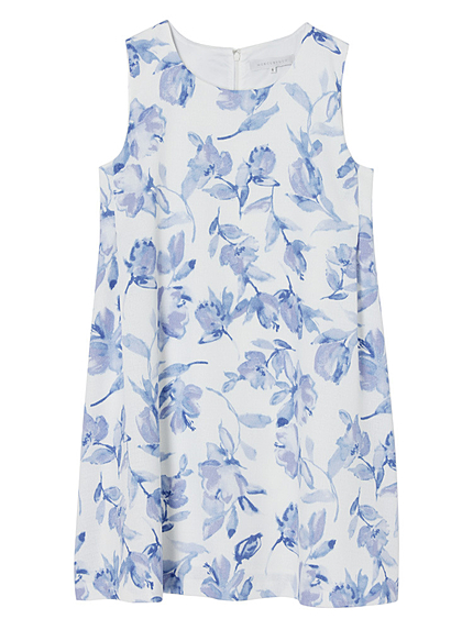 【BSC】 カラー水彩サイドタックワンピース