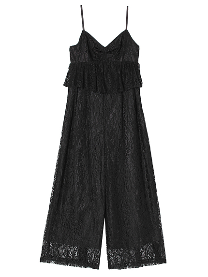 レースキャミロンパース