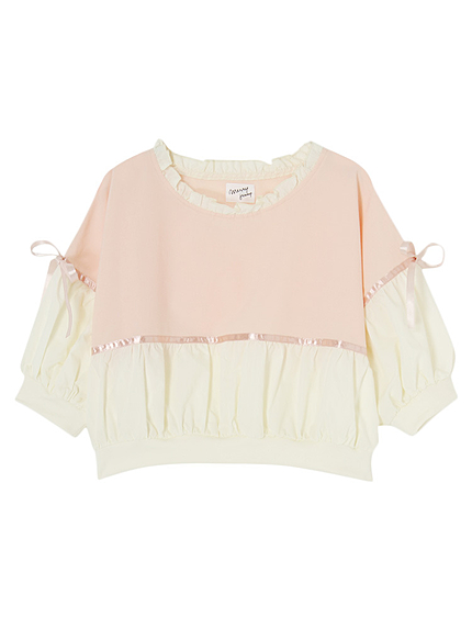 リボンボリュームtops