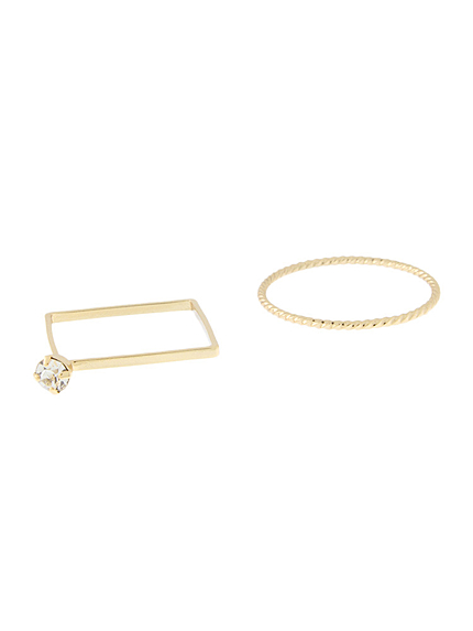 ダブルパターンリングSET