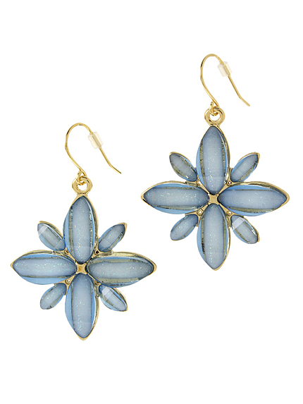 カラーアクリルフラワーピアス