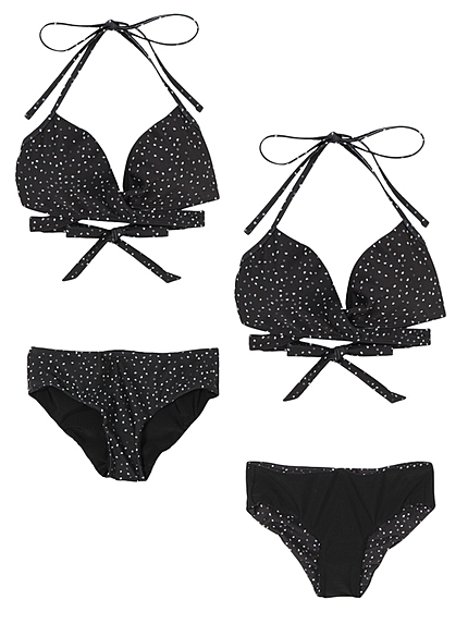 リバーシブルbottomカシュクールビキニ【ランダムドット】