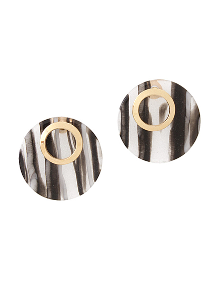 マーブルポイントコンビピアス