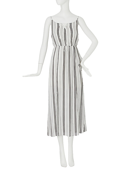 《WEB限定商品》【FEMININE】ダブルスリットキャミワンピース