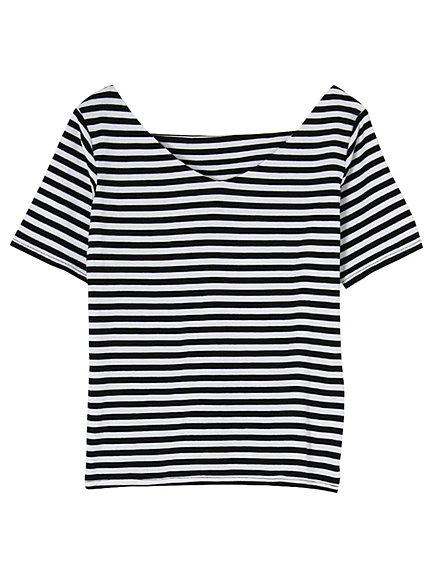 VデコルテTシャツ