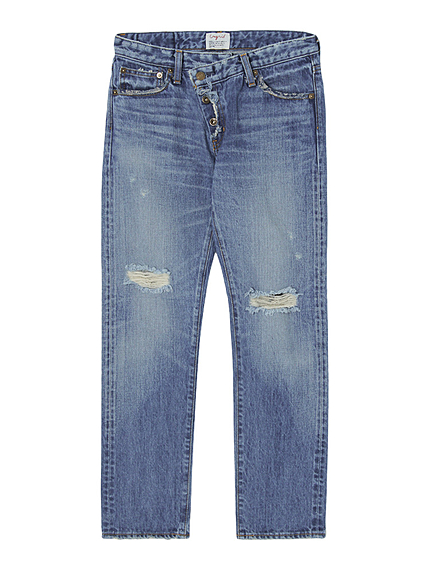 ウエストリメイクストレートデニム