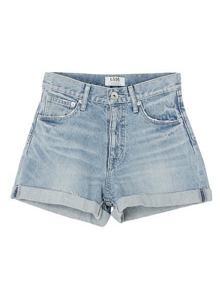 ロールUPデニムショートパンツ