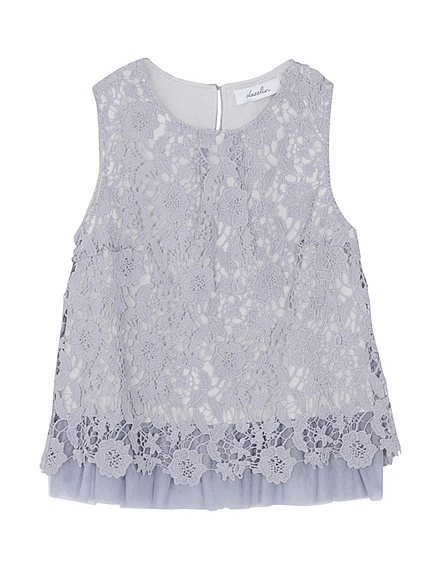 【se】3Dレースタックブラウス