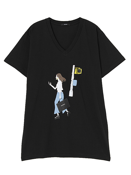 shopping girl Tシャツ