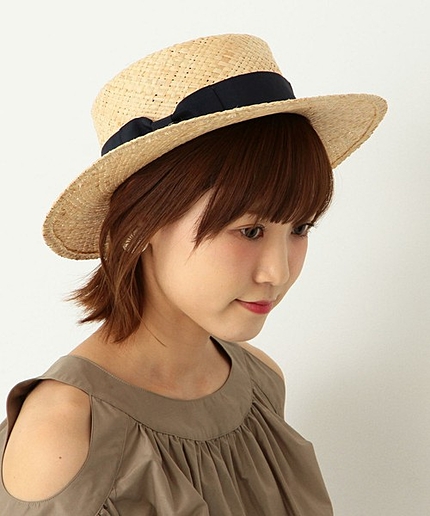 ツバ広カンカン帽/ AEBFC ツバヒロ カンカン