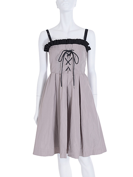 コルセットタックワンピース