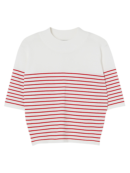 半袖ちびニット