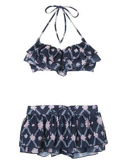 【goods】クロスフラワーフリルビキニ（113301）