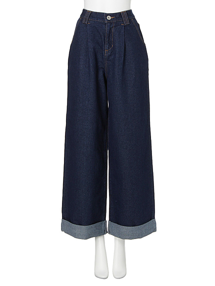 【CASUAL】デニムバギーパンツ