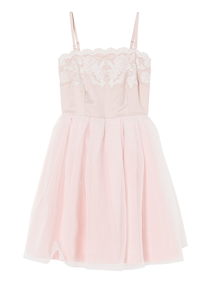 【DUO】 スカラップ刺繍ベアドレス