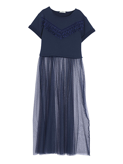 高橋愛コラボチュール切り替えワンピース