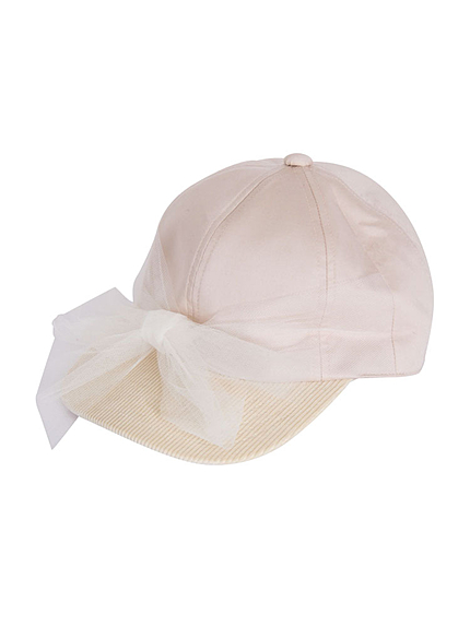 チュールリボンcap